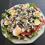 recette Salade repas à la daurade