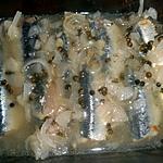 recette Sardines au vin blanc, échalotes,poivre vert