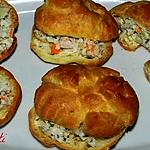 recette Petits choux farcis aux crabes