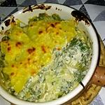 recette Gratin d'asperge et de crème de soja