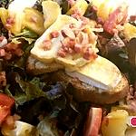 recette Salade de Brie fondu et lardons