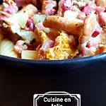 recette Pates carbonara aux chanterelles et à l'ail
