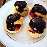 recette Choux farci fraises sauce chocolat