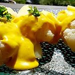 recette Choux fleur et béchamel au curry et curcuma