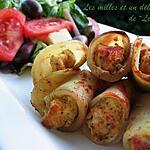 recette Feuilles de pommes de terre de poulet en brochette au curry