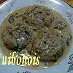 recette Galettes de dinde, sauce stroganoff.