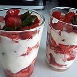 recette Verrines fraise et mascarpone