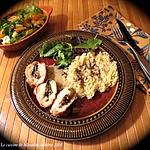 recette Poitrine de poulet farcie, sauge et champignons +