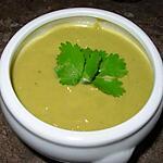 recette Velouté de petits-pois à la coriandre.