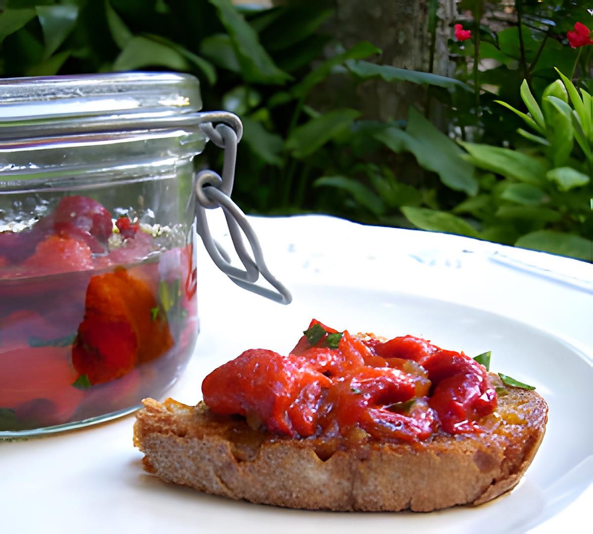 recette Poivrons grillés à l’huile d’olive