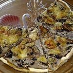 recette TARTE AUX CHAMPIGNONS ET KEFIR