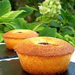 Moules : recette Cake de polenta au citron, coco & framboises
