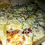 recette Gratin de pommes de terres a la carbonara