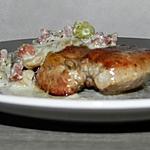 recette Filets de faisan sauce aux champignons et petits oignons