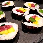 recette Makis au thon mangue coriandre