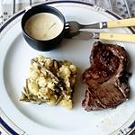 recette steack  sauce romarin