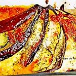 recette Éventail d'aubergine au confit de poivron rouge et herbes de Provence, plat végétarien