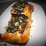 recette Rôti de cerf en croûte accompagné de champignons aux herbes