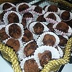 recette Truffes au chocolat pralin orange