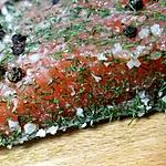 recette Gravlax de saumon aux herbes fraiches