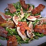 recette Salade de roquette aux figues et bacon