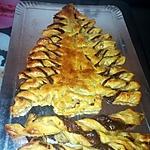 recette Sapin de Noel et Torsade au Nutella amande