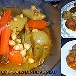 recette MON PETIT COUSCOUS DINDE AGNEAU