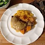 recette Poulet aux pommes et aux patates douces