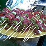 recette BROCHETTES DE BOEUF ET LEGUMES façon maison