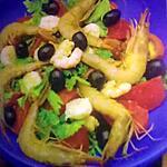 salade crevettes : recette salade de céliri au crevettes
