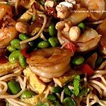 recette Sauté de crevettes, façon pad thaï +