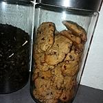 recette Cookies a la farine de châtaigne au marrons glacés et pépites de chocolat