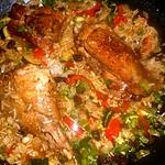 recette Cuisse de dinde riz pilaf aux légumes