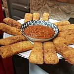 recette Frites de polenta, coulis de tomates au basilic