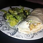 recette Wraps de porc a la crème