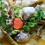 recette Blanquette de lotte aux petits légumes nouveaux