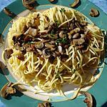 Spaghettis aux Champignons de Paris et Ails