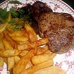 recette Pavé de filet de boeuf aux échalotes confites au vin rouge