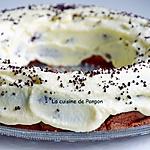 recette Gâteau mousse au chocolat noir, ganache blanche et perle de chocolat