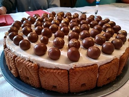 Recette de Gâteau à la crème de mascarpone et aux spéculoos