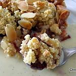 recette Crumble pommes-quetsches et amandes
