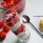 recette Verrine rouge et blanche, fraise et yaourt