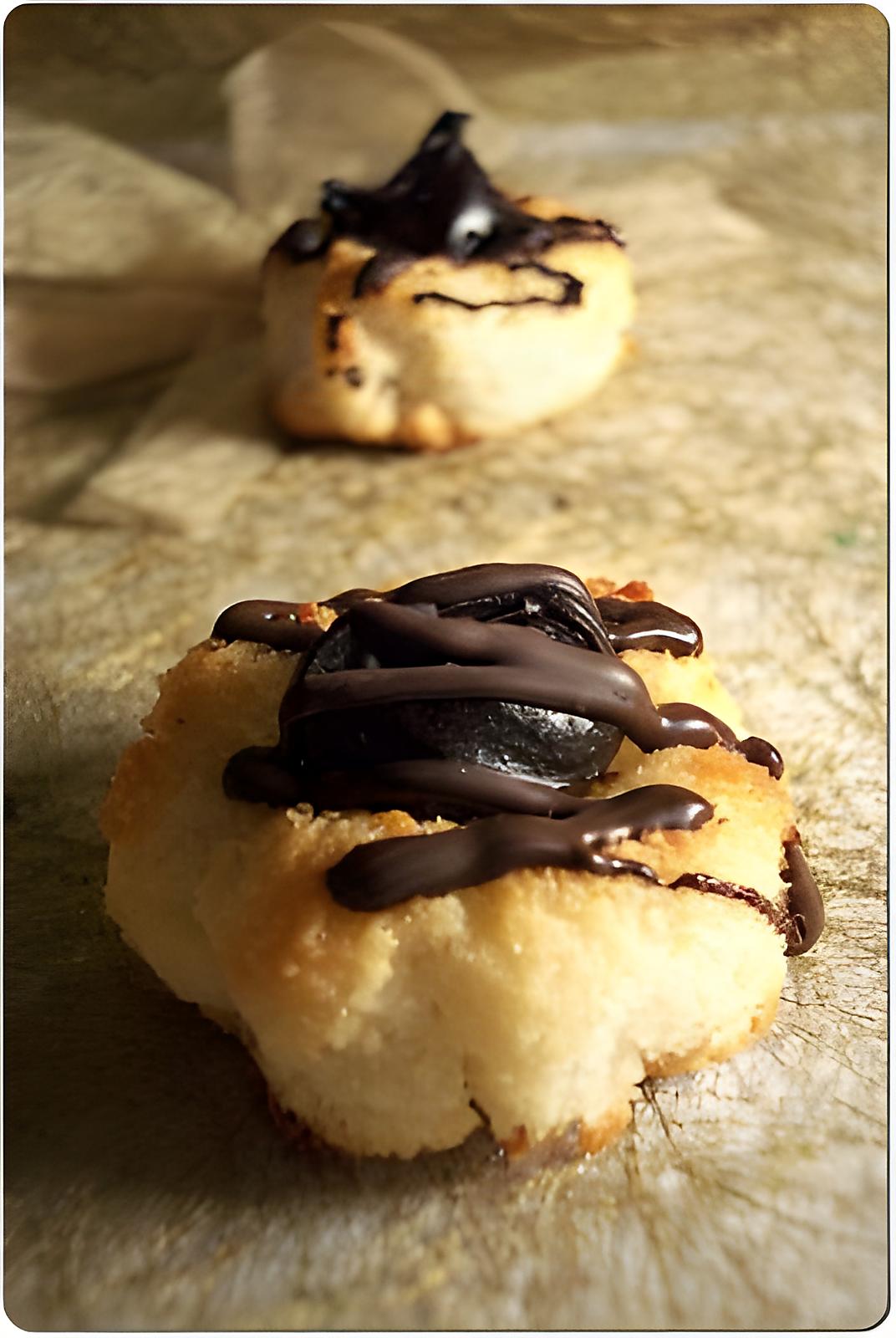 recette Coconut Saras: Bouchées coco coeur ganache chocolat