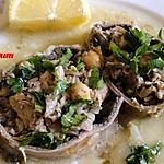 recette Dolmat el osbane ou dolma de panse farcie en sauce au citron