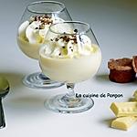 recette Crème au chocolat blanc, sans oeuf et sans farine