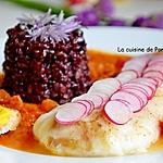 recette Filet de cabillaud cuit à basse température à la sauce américaine