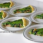 recette Tarte aux aubergines et fanes de navets parfumée à l'ail des ours, végétarien
