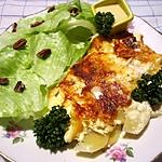 recette Gratinée de p de terre aux lardons et crème fraiche.