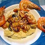 recette Gratinée de quenelles de brochet et crustacés au micro-ondes.