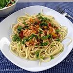 recette Spaghettis au poulet cuit, version express